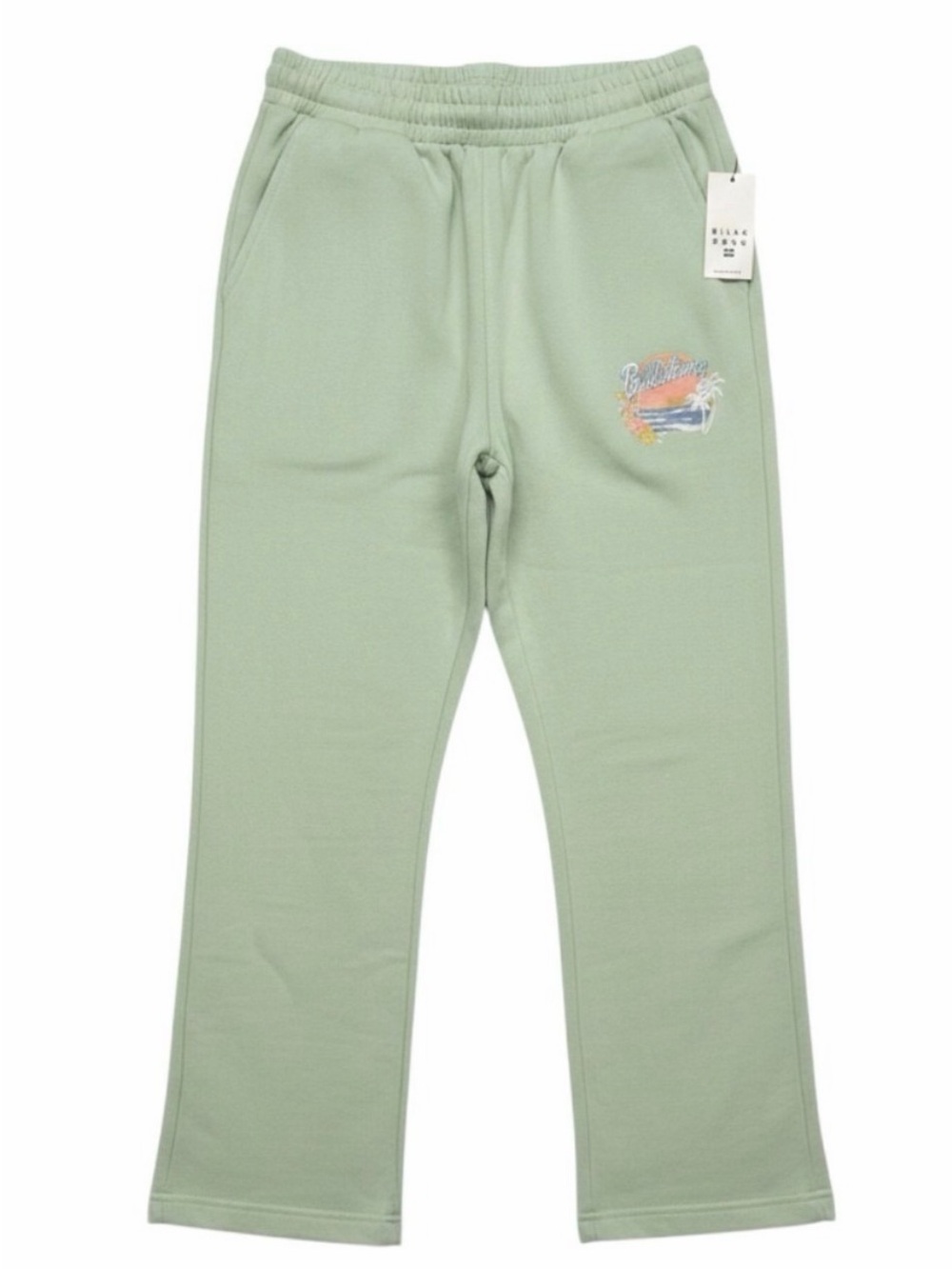 NWT Light Green Billabong Flare Sweatpants